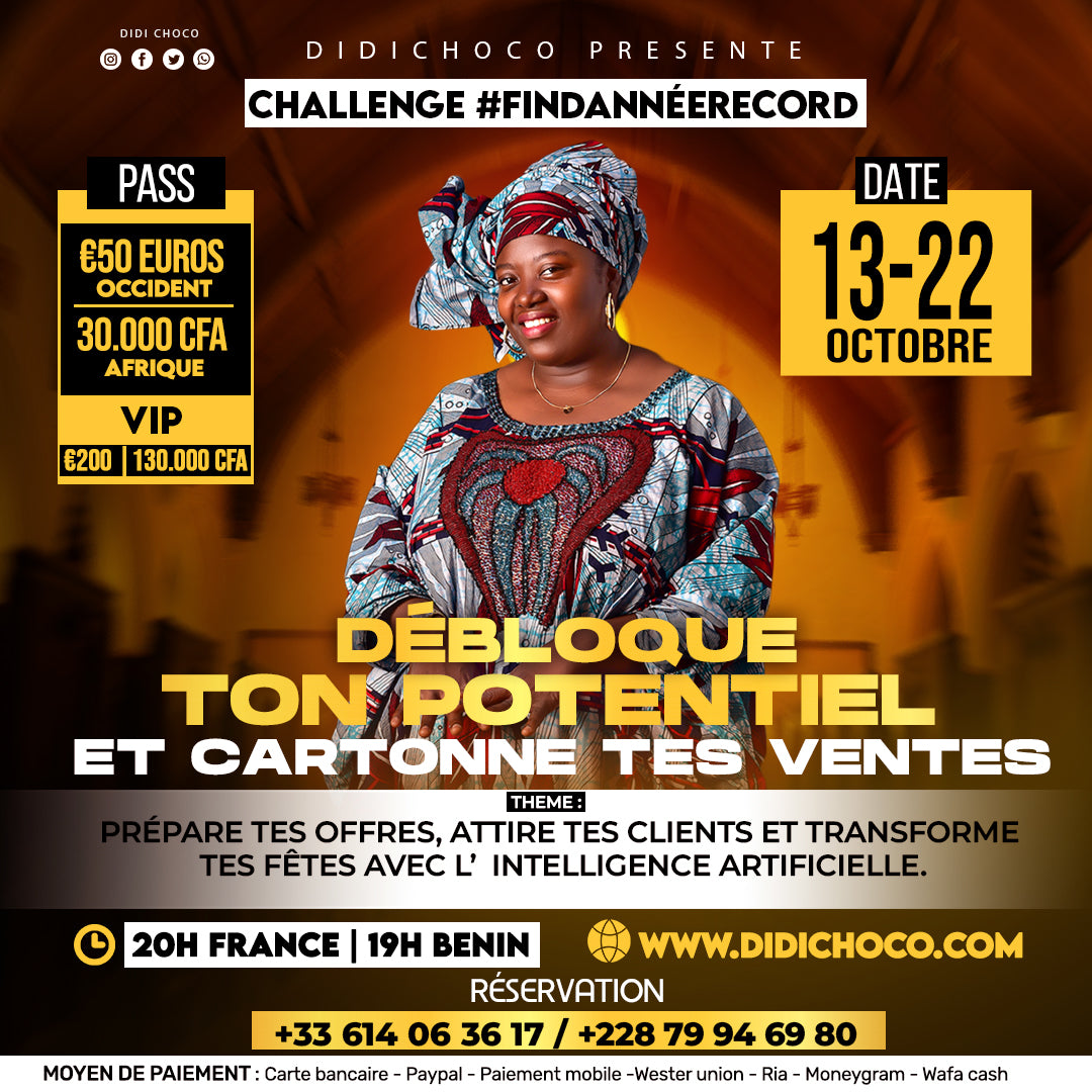 CHALLENGE #FINDANNÉERECORD : DEBLOQUE TON POTENTIEL ET CARTONNE TES VENTES