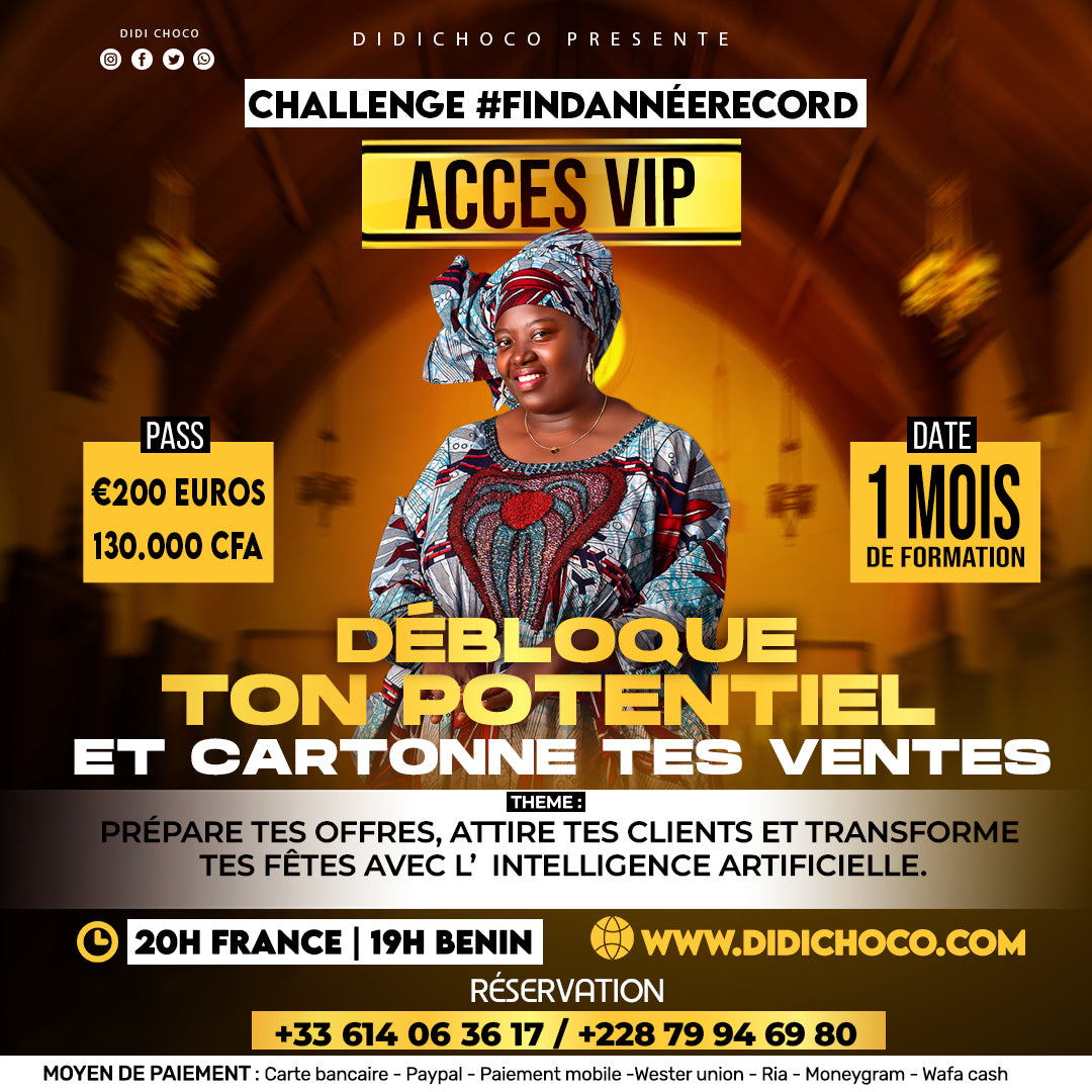 CHALLENGE #FINDANNÉERECORD : DEBLOQUE TON POTENTIEL ET CARTONNE TES VENTES
