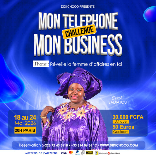 CHALLENGE #MONTELEPHONE-MONBUSINESS :  Reveille la femme d'affaires en toi