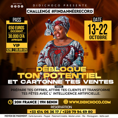 CHALLENGE #FINDANNÉERECORD :  DEBLOQUE TON POTENTIEL ET CARTONNE TES VENTES