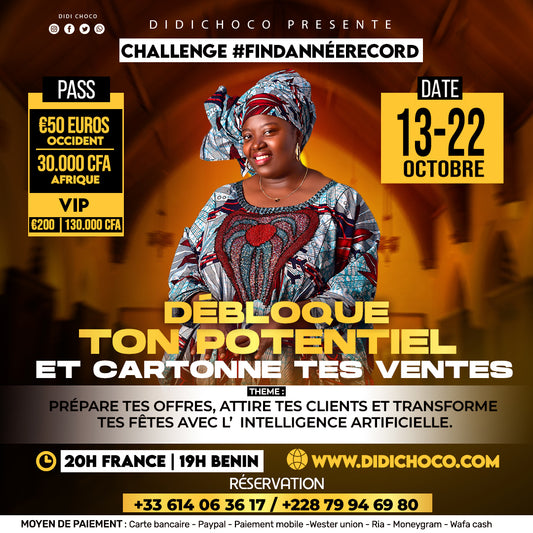 CHALLENGE #FINDANNÉERECORD :  DEBLOQUE TON POTENTIEL ET CARTONNE TES VENTES